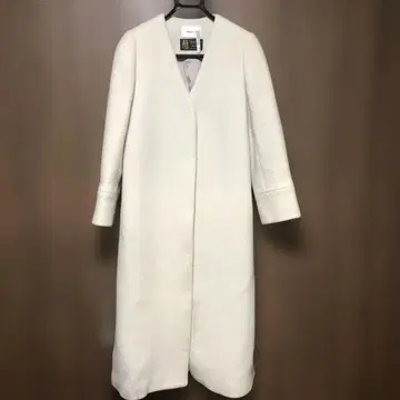 FRAY I.D 화이트 롱 코트