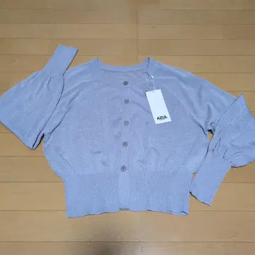 [미사용 새상품] AZUL 시어 니트 가디건 프리