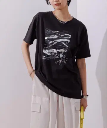 새상품 이번 시즌 완판템 eimee law 마블 x 박 로고 티셔츠 먹색