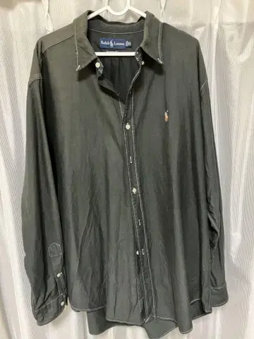 Ralph Lauren 다크 그레이 긴팔 셔츠