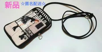 새상품 [레이코 아오키] 스마트폰 미니백 블랙 푸들