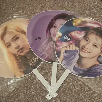 TWICE 사나 부채 3개 세트 (흠집 있음)