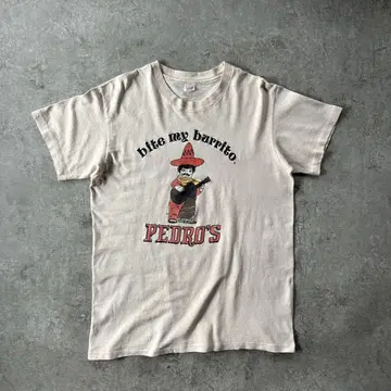 70s80s Hanes 기업 t셔츠/메시지 t셔츠 USA 제작 베이지