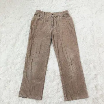 그린필드 코듀로이 팬츠 와이드 면 혼방 바지 가을/겨울 베이지