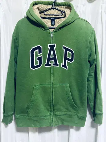 GAP 후드 부착 그린 후드티