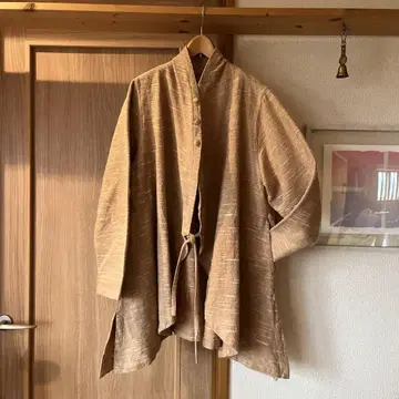 새상품급 usaato 의류 면 자켓 초목 염색 카스리 usaato 우사토