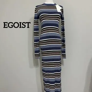 미사용 에고이스트 EGOIST Y2K 니트 원피스 헤이세이 맥시 원피스
