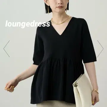 새상품 Loungedress 페플럼 니트 라운지드레스 블랙