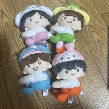 나니와단시 산리오 캐릭터 클립 마스코트 4개 세트