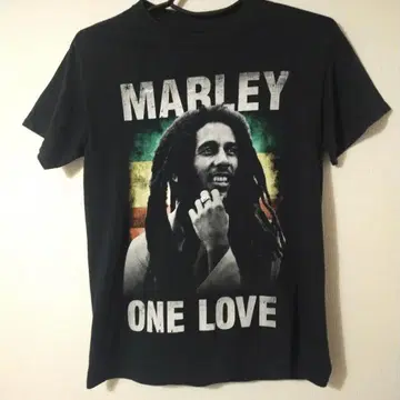새상품급 밥 말리 ONE LOVE 티셔츠 블랙 M marley