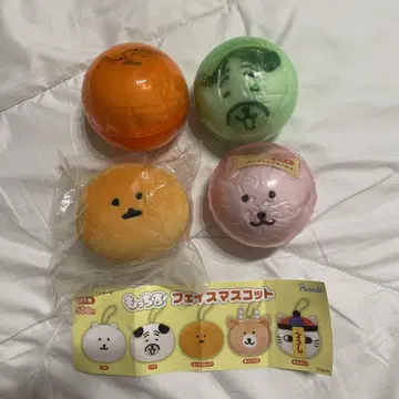 나가노 캐릭터즈 모찌루 페이스 마스코트 곰 퍼그 모구라 고로케