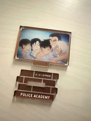 장면 사진 트레이딩 메탈릭 미니 아크릴 스탠드 경찰학교조 1