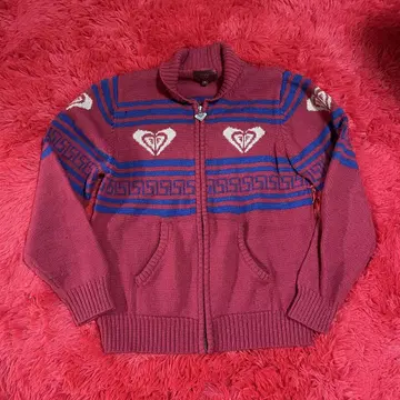 Roxy 록시 니트 지퍼 스웨터 서프 M 빨간색 파랑 y2k