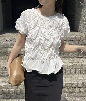 [ 카프 ] 셔링 휘핑 t셔츠