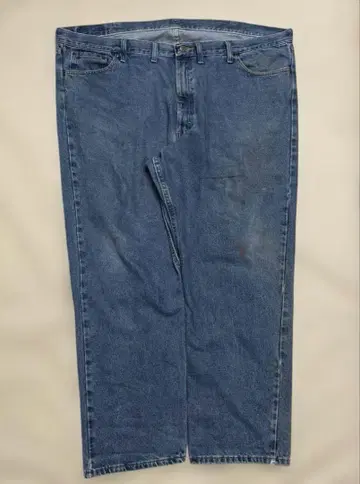 블루 스트레이트 데님 팬츠