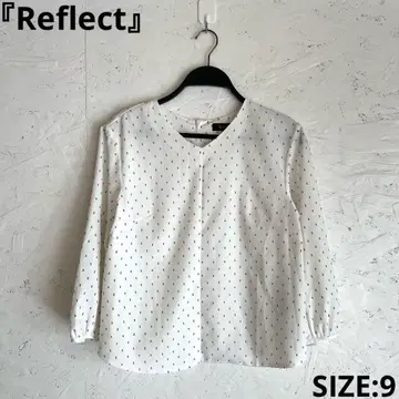 [Reflect] 자카드 도트 블라우스 V넥 오피스 캐주얼 9