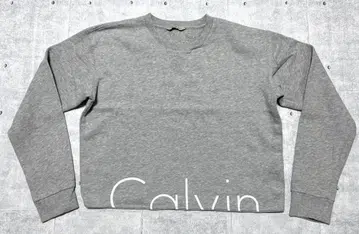 Calvin Klein Jeans 숏 기장 맨투맨 속기모 여성용