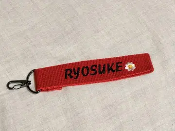 야마다 료스케 RYOSUKE 자수 빨간색 스트랩