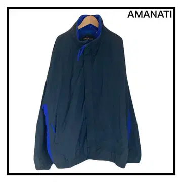AMANATI 빅 사이즈 나일론 자켓 빅 루즈 빈티지 4XL