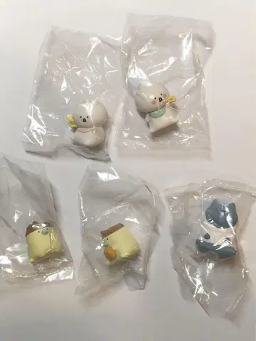 오문구와 함께 마스코트 피규어 5점