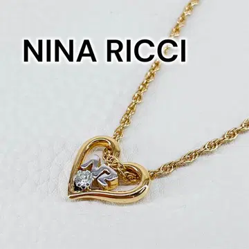 [ NINA RICCI ] 빈티지 목걸이 하트 모티브 새상품급