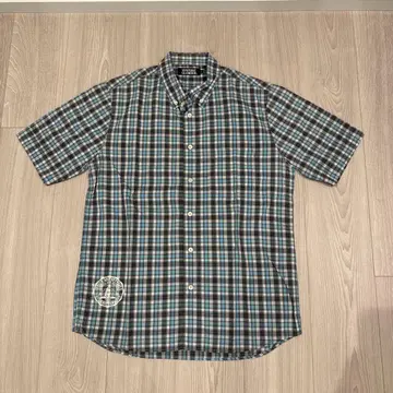 HYSTERIC GLAMOUR 반팔 체크 셔츠 L