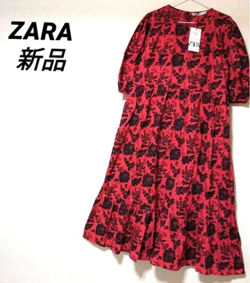 ZARA 롱 원피스 레이스 코튼 원피스 자수 맥시 기장