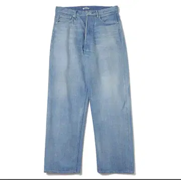 SELVEDGE FADED LIGHT DENIM WIDE PANTS