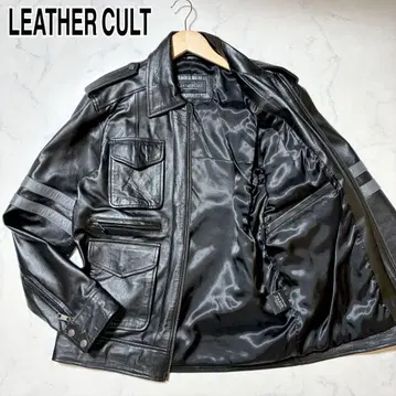 컨디션 최상 LEATHER CULT 양가죽 바이오하자드 6 레온 자켓