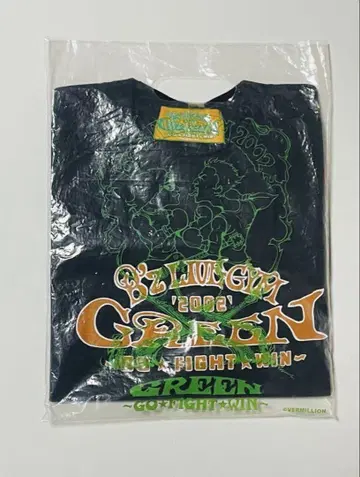 B'z LIVE-GYM 2002 GREEN 투어 티셔츠 M 사이즈