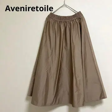 [Aveniretoile] 아베닐 에투알 플레어 스커트 베이지 34