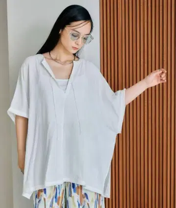 새상품 LEPSIM 카프탄 판초 블라우스