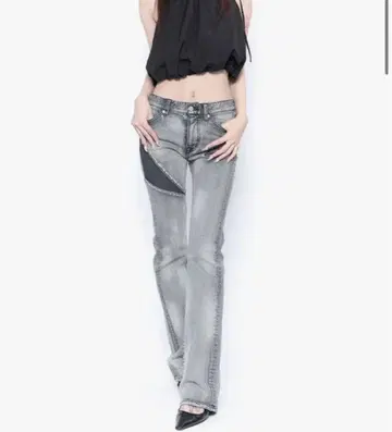 S cat claw denim theredthread gray