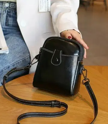 숄더백 사선 가케 여성용 미니백 작고 심플한 경량 블랙