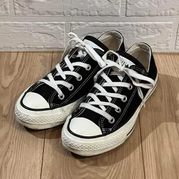 컨버스 스니커즈 올스타 로우컷 블랙 캔버스