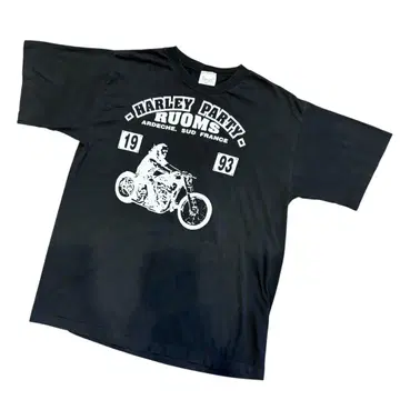 90년대~HARLEY-DAVIDSON 할리 T셔츠 프랑스제 XXL 사이즈