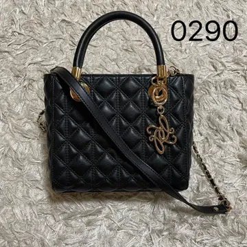 0290 RANDA 2WAY 퀼팅 백 블랙 숄더백