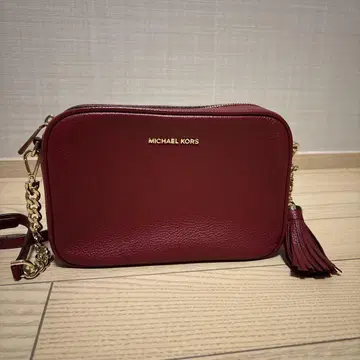 MICHAEL KORS 와인 레드 숄더백
