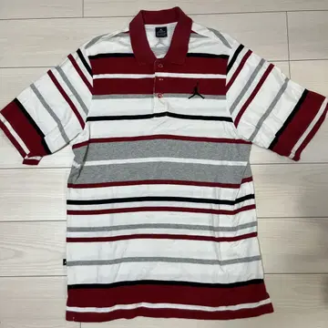 Jordan 피케 셔츠 XL 빨흰 스트라이프