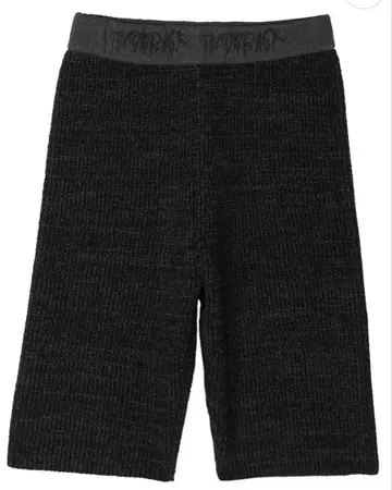 [새상품] WAIST LOGO KNIT BIKER PANTS