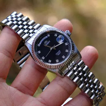 Orient president 다이아몬드 인덱스 블랙