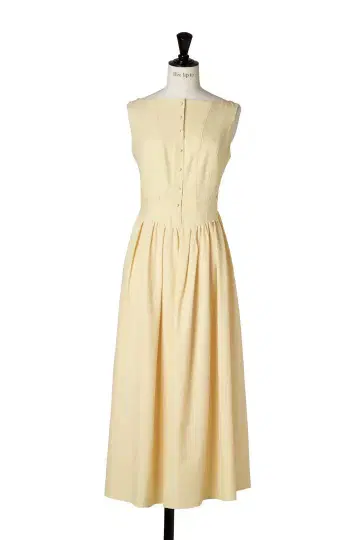 Deauville Gathered Long Dress yellow