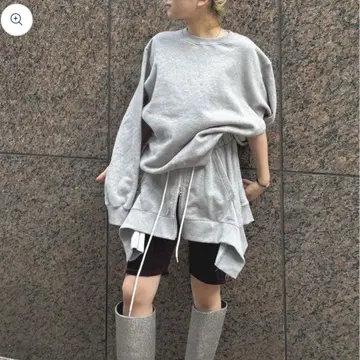 nyxu 2way relax skirt smoke