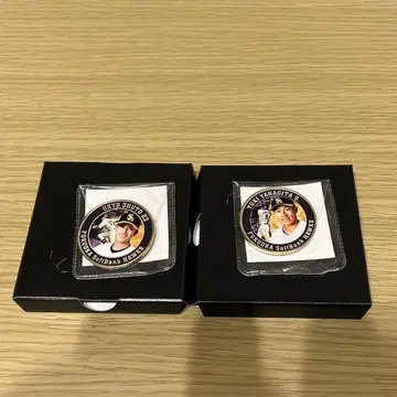 소프트뱅크 호크스 개막전 기념 메달 야나기타 유키 & 슈토 우쿄 세트
