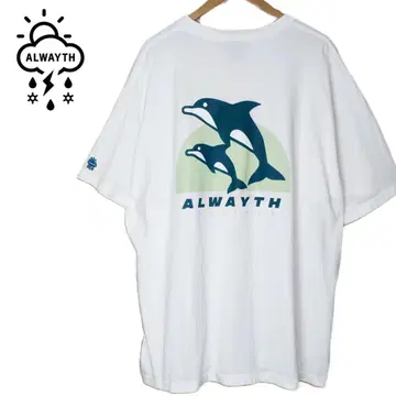 ALWAYTH 올웨이즈 ADV World TEE 티셔츠 자수 화이트