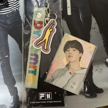 bts/fila 트레이딩 카드 지민, 키링