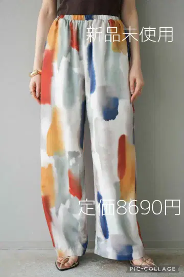 [ SALE ] Lumier 뤼미에 새상품 수채화 시어 팬츠 화이트