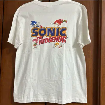 택 포함 새상품 SEGA 60주년 세가 소닉 애니메이션 티셔츠 헤지호그