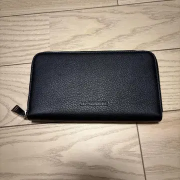 JIL SANDER 블랙 가죽 장지갑