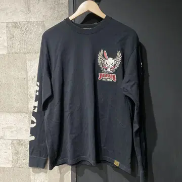 VANSON x 크로우즈 T.F.O.A 롱티 블랙 XL